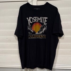 Hollister Black Yosemite California Tee